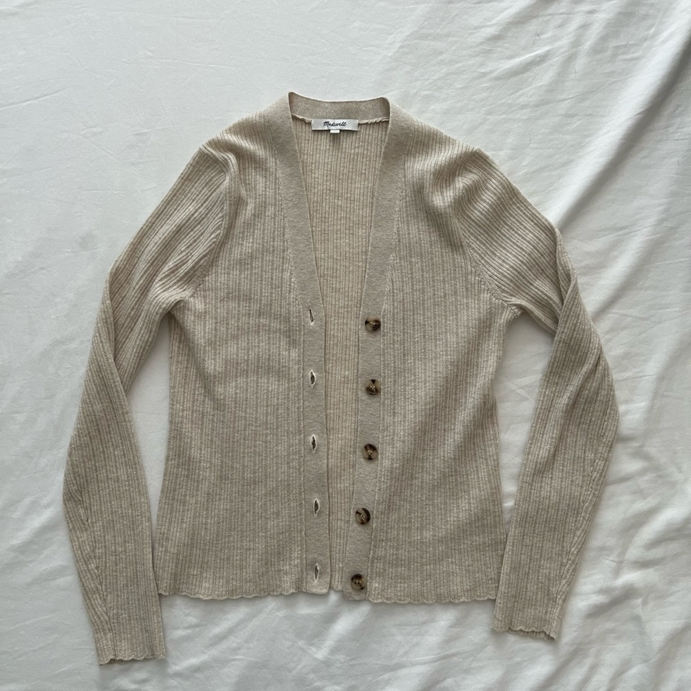 Madewell Scalloped end cardigan